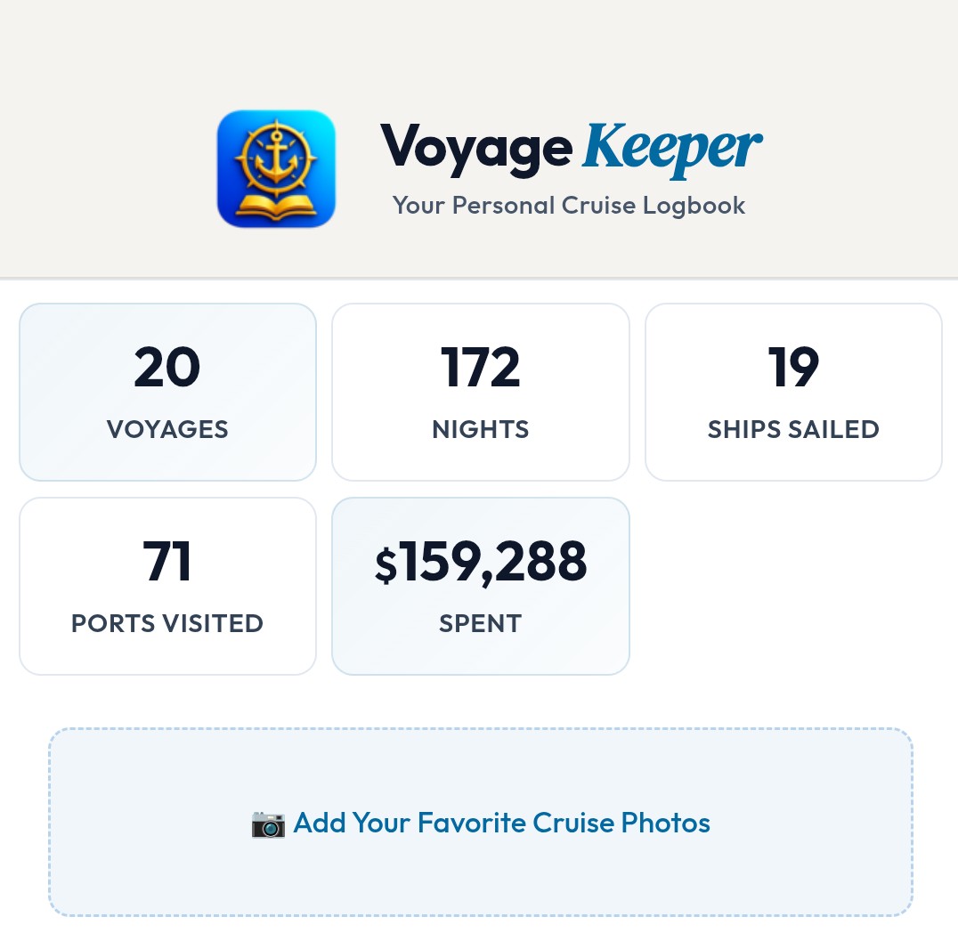 Voyage Keeper home screen screenshot